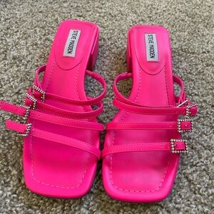 Hot pink Steve Madden sandals